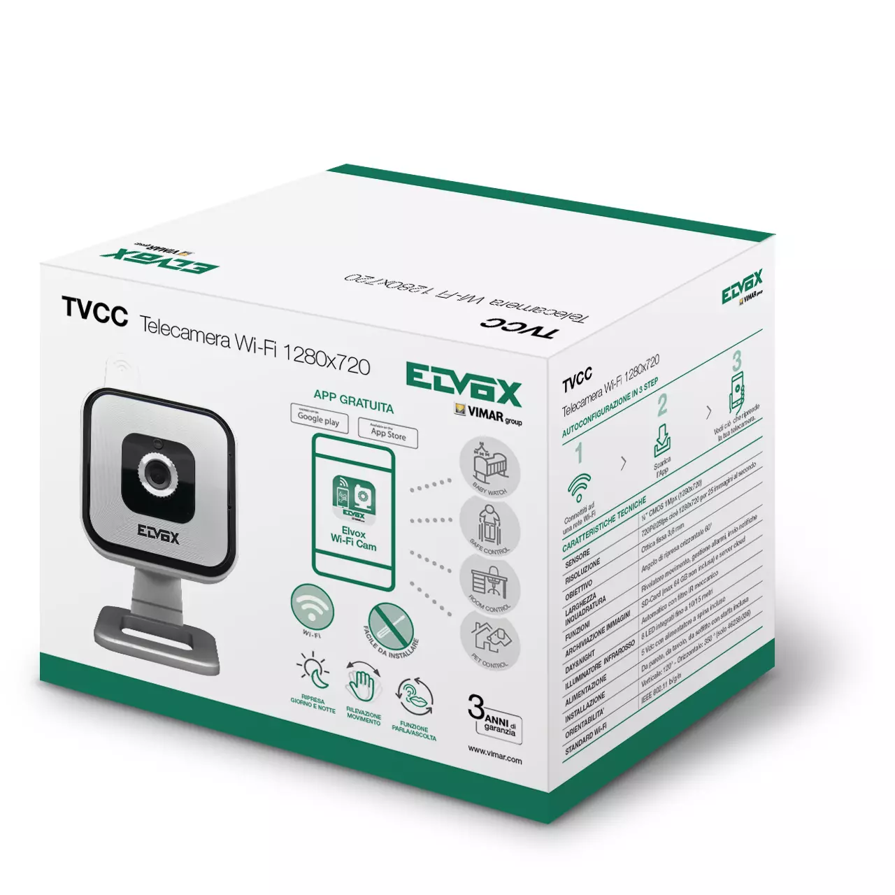 Vimar telecamera Cube packaging