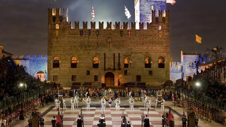 Vimar sponsor Partita a scacchi - Castello medioevale e piazza degli scacchi - Marostica