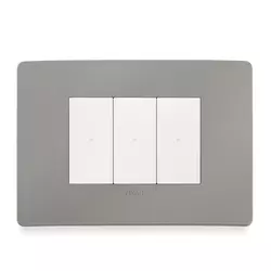 Placca Vimar color grigio cemento dal design moderno e minimale