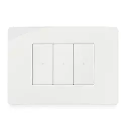 Placca Vimar Plana Up con finitura bianco lucido