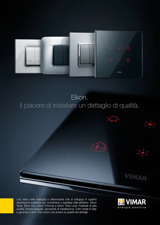 Vimar Eikon: il piacere di installare un oggetto di qualità