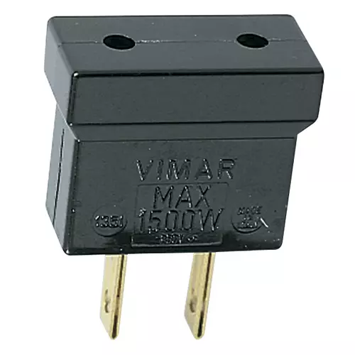 Vimar - 01351 - Adattatore 2P USA - P10 nero