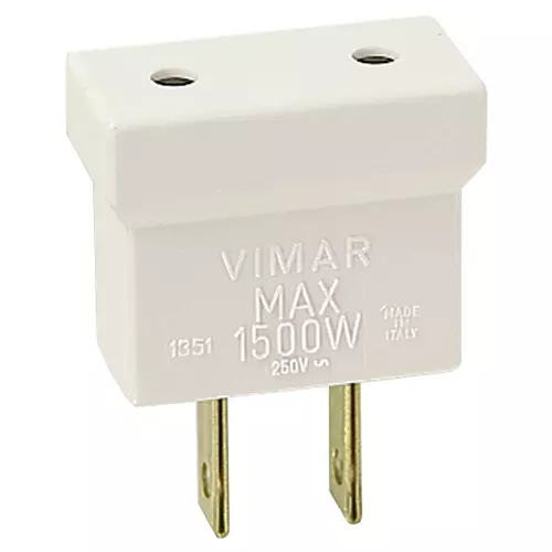 Vimar - 01351B - Adattatore 2P USA - P10 bianco