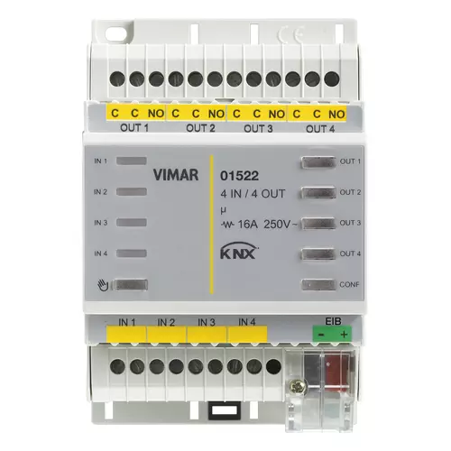 Vimar - 01522 - Dispositivo 4 ingressi 4 uscite KNX