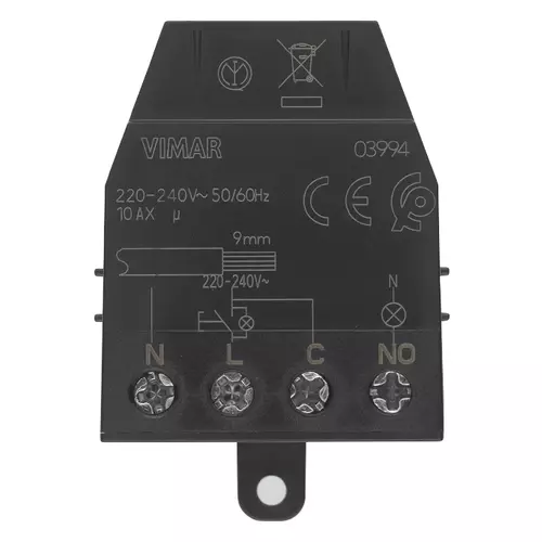 Vimar - 03994 - Modulo relé 4 morsetti impulsi Quid 10AX