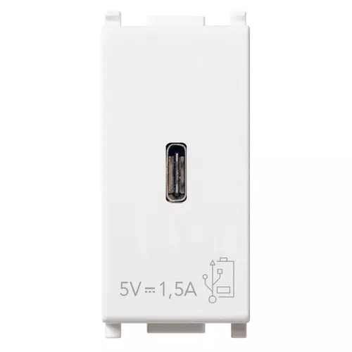 Vimar - 14292.C - Alimentatore USB C 5V 1,5A 1M bianco