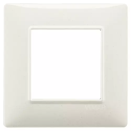 Vimar - 14642.06 - Placca 2M bianco granito