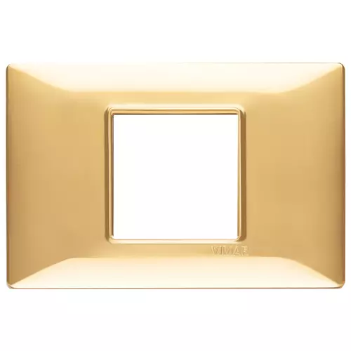 Vimar - 14652.24 - Placca 2M centrali oro lucido