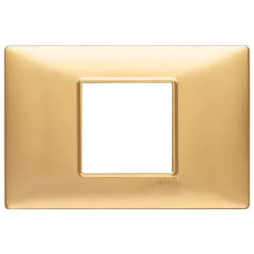 Vimar - 14652.25 - Placca 2M centrali oro opaco