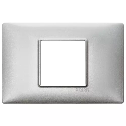 Vimar - 14652.27 - Placca 2M centrali tecnopolimero Silver