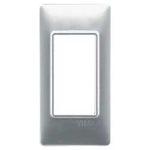 Vimar - 14666.20 - Placca 1M pannelli argento opaco