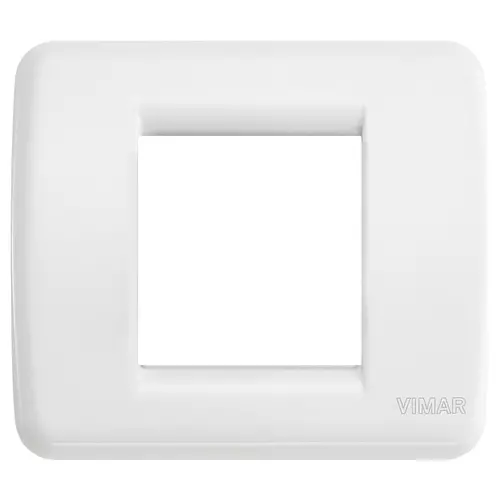 Vimar - 17093.01 - Placca Rondò 1-2M bianco