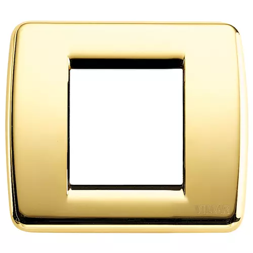 Vimar - 17093.32 - Placca Rondò 1-2M oro lucido