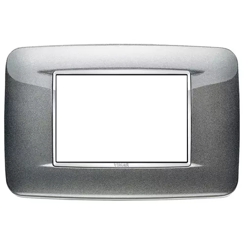 Vimar - 20683.C09 - Placca Round 3M grigio atlantic metal