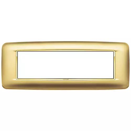 Vimar - 20687.G21 - Placca Round 7M oro satinato