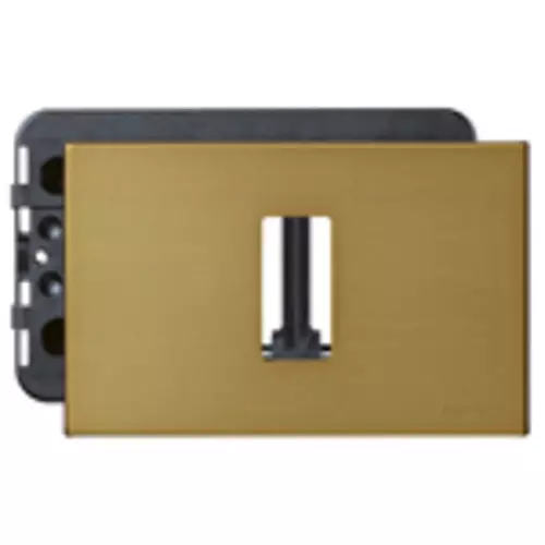 Vimar - 0B08635BR - 8000-Placca 1M al.scatto bronzo+supp.