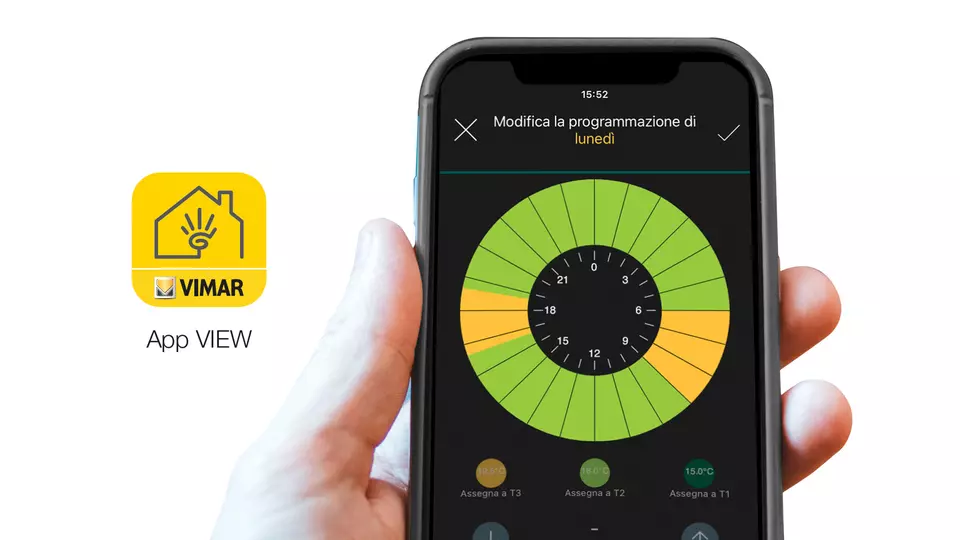 Termostato Smart App View Controllo Clima Vimar 