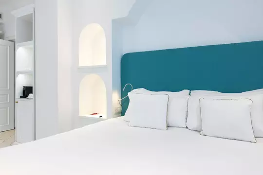 Hotel Lorelei Londres Sorrento suite camera da letto | progetto Vimar
