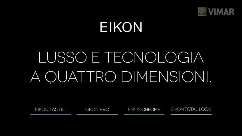 Eikon Lusso e tecnologia domotica a quattro dimensioni