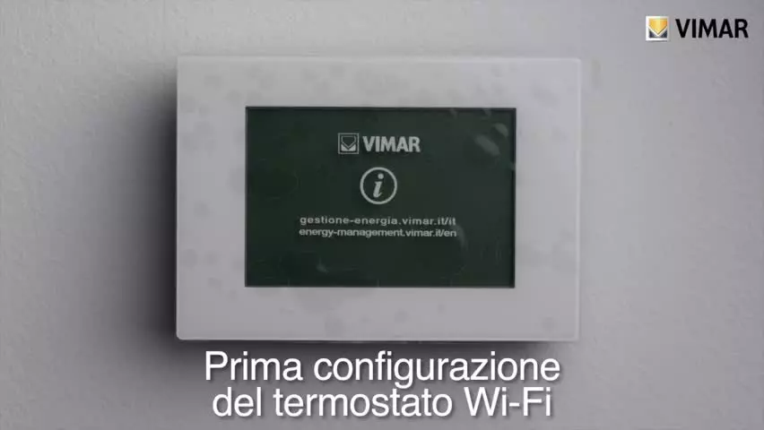 Vimar Termostato Wifi 001 Prima Configurazione Ita 20180905 720 Marchio Web