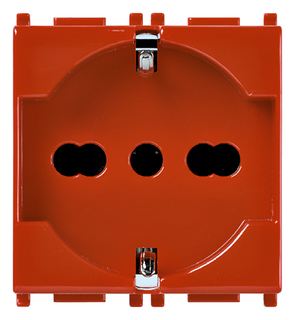Presa ABB 2P+T 16A Standard Italiano Con Schermi Di Sicurezza - Colore Antracite, Incasso A Parete