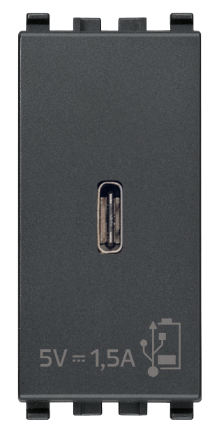 Alimentatore USB C 5V 1,5A 1M grigio - 20292.C